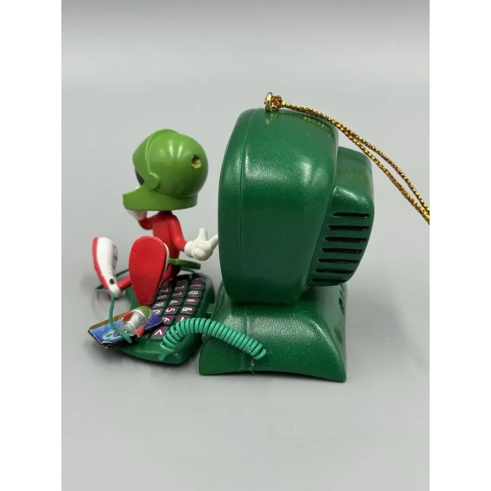 Vintage Looney Tunes Marvin The Martian with Computer Christmas Ornament